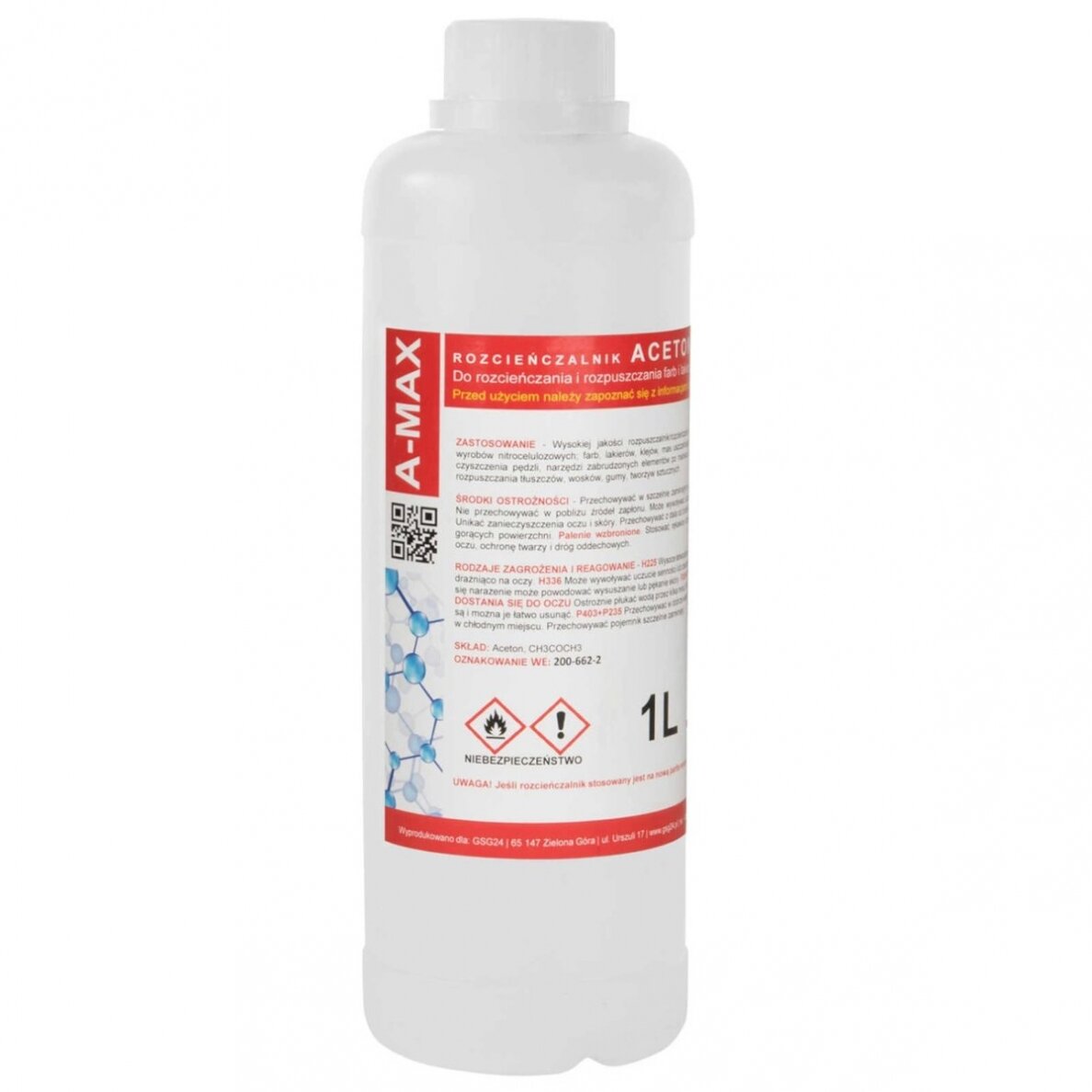 Acetone solvent remover A-MAX 1L Acetone solvent remover A-MAX 1L