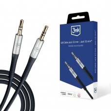 3mk AUX kabelis Jack 3.5 mm – Jack 3.5 mm