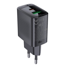 Acefast A78 GaN USB-A / USB-C PD 20W tinklo įkroviklis – juodas