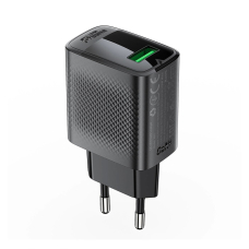 Acefast A90 GaN USB-A QC 18W tinklo įkroviklis – juodas