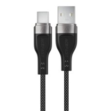 Krovimo kabelis Acefast C11-04 USB-A – USB-C 3 A 1.2 m magnetinis pintas – juodas