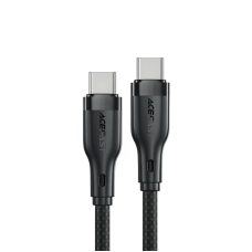 Acefast C8-03 USB-C / USB-C 60W 3A kabelis – juodas