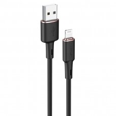 Kabelis Acefast MFI USB - Lightning 1.2m, 2.4A Juodas (C2-02)