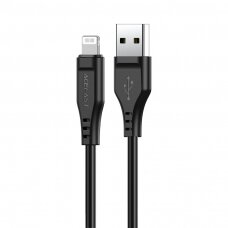 Kabelis Acefast MFI USB - Lightning 1.2m, 2.4A Juodas (C3-02)