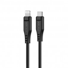 Kabelis Acefast MFI USB Type C - Lightning 1.2m, 30W, 3A Juodas (C3-01)