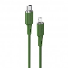 Kabelis Acefast MFI USB Type C - Lightning 1.2m, 30W, 3A Žalias (C2-01)
