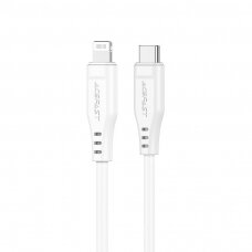 Acefast cable MFI USB Type C - Lightning 1.2m, 30W, 3A Baltas (C3-01 white)