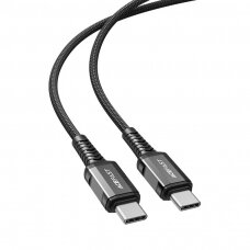 Kabelis Acefast USB Type C - USB Type C 1.2m, Juodas (C1-03)