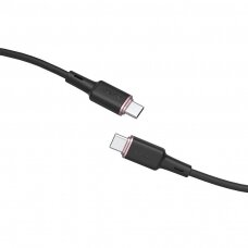 Kabelis Acefast USB Type C - USB Type C 1.2m, Juodas (C2-03)