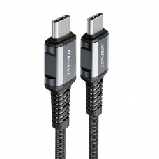 Kabelis Acefast USB Type C - USB Type C 1.2m, Pilkas (C1-03)