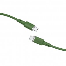 Kabelis Acefast USB Type C - USB Type C 1.2m Žalias (C2-03)