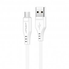 Kabelis Acefast USB - micro USB 1.2m, 2.4A Baltas (C3-09)
