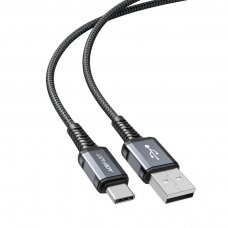 Kabelis Acefast USB - USB Type C 1.2m, 3A Pilkas (C1-04)