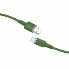 Kabelis Acefast USB - USB Type C 1.2m, 3A Žalias (C2-04)