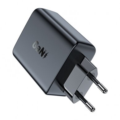 Acefast A29 PD50W GaN (USB-C + USB-C) dual port charger Juodas 5