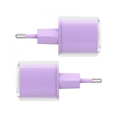 Acefast A53 PD 30W GaN USB-C Įkroviklis display - Violetinis 1 Acefast A53 PD 30W GaN USB-C Įkroviklis display - Violetinis 1