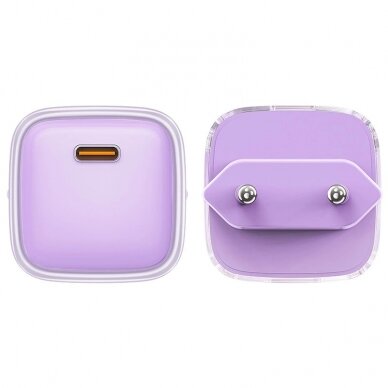 Acefast A53 PD 30W GaN USB-C Įkroviklis display - Violetinis 3 Acefast A53 PD 30W GaN USB-C Įkroviklis display - Violetinis 3