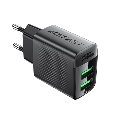 Acefast A86 2x USB-A 12W tinklo įkroviklis – juodas 1
