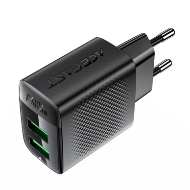 Acefast A86 2x USB-A 12W tinklo įkroviklis – juodas 4