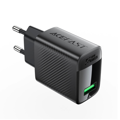 Acefast A90 GaN USB-A QC 18W tinklo įkroviklis – juodas 1