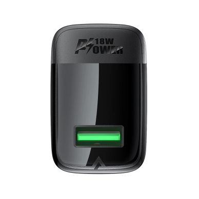 Acefast A90 GaN USB-A QC 18W tinklo įkroviklis – juodas 2