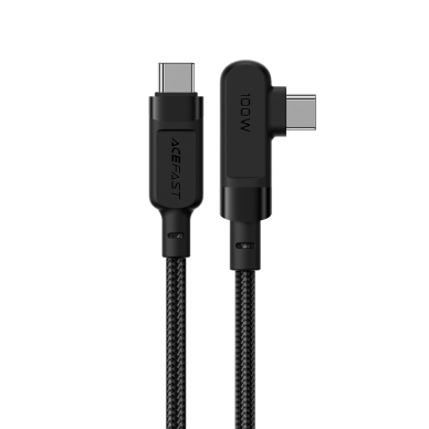 Kabelis Acefast USB Type C - USB Type C 2m, Juodas (C5-03)