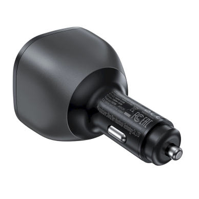Acefast B14 165W automobilinis įkroviklis 2x USB-C + 1x USB-A – juodas 2
