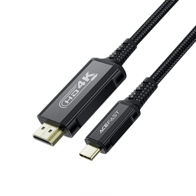 Acefast C1 USB-C / HDMI vaizdo kabelis 4K 60Hz HDR 1.8 m – juodas 1