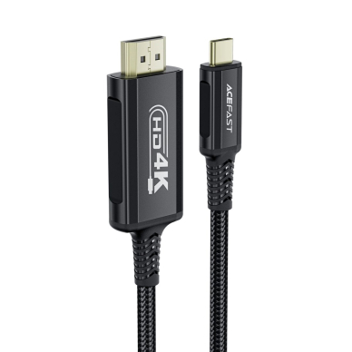 Acefast C1 USB-C / HDMI vaizdo kabelis 4K 60Hz HDR 1.8 m – juodas 2