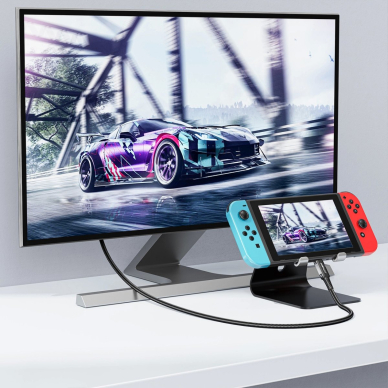 Acefast C1 USB-C / HDMI vaizdo kabelis 4K 60Hz HDR 1.8 m – juodas 5