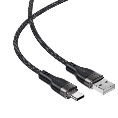 Krovimo kabelis Acefast C11-04 USB-A – USB-C 3 A 1.2 m magnetinis pintas – juodas 3