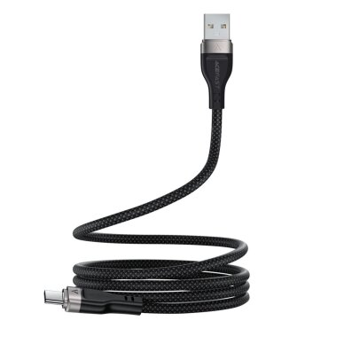 Krovimo kabelis Acefast C11-04 USB-A – USB-C 3 A 1.2 m magnetinis pintas – juodas 4 Krovimo kabelis Acefast C11-04 USB-A – USB-C 3 A 1.2 m magnetinis pintas – juodas 4