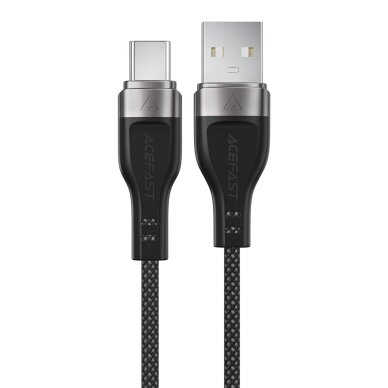 Krovimo kabelis Acefast C11-04 USB-A – USB-C 3 A 1.2 m magnetinis pintas – juodas Krovimo kabelis Acefast C11-04 USB-A – USB-C 3 A 1.2 m magnetinis pintas – juodas