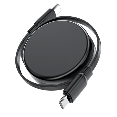 Acefast C13-03 USB-C / USB-C 60W ištraukiamas kabelis – juodas 3 Acefast C13-03 USB-C / USB-C 60W ištraukiamas kabelis – juodas 3