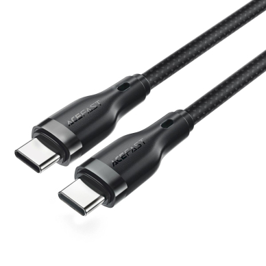 Acefast C8-03 USB-C / USB-C 60W 3A kabelis – juodas 1