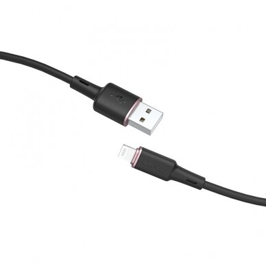 Kabelis Acefast MFI USB - Lightning 1.2m, 2.4A Juodas (C2-02) 1