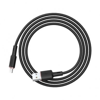 Kabelis Acefast MFI USB - Lightning 1.2m, 2.4A Juodas (C2-02) 2