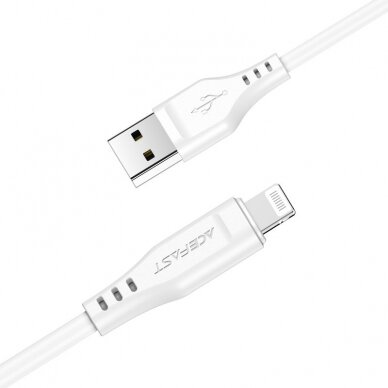 Kabelis Acefast MFI USB - Lightning 1.2m, 2.4A Juodas (C3-02) 2