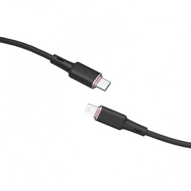 Kabelis Acefast MFI USB Type C - Lightning 1.2m, 30W, 3A Juodas (C2-01) 1