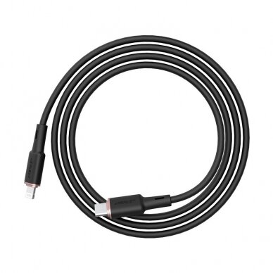 Kabelis Acefast MFI USB Type C - Lightning 1.2m, 30W, 3A Juodas (C2-01) 2
