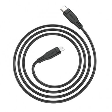 Kabelis Acefast MFI USB Type C - Lightning 1.2m, 30W, 3A Juodas (C3-01) 1