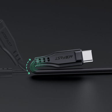 Acefast cable MFI USB Type C - Lightning 1.2m, 30W, 3A Baltas (C3-01 white) 10 Acefast cable MFI USB Type C - Lightning 1.2m, 30W, 3A Baltas (C3-01 white) 10