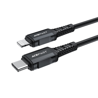 Kabelis Acefast MFI USB Type C - Lightning 1,8m, 30W, 3A Juodas (C4-01 C) 8 Kabelis Acefast MFI USB Type C - Lightning 1,8m, 30W, 3A Juodas (C4-01 C) 8