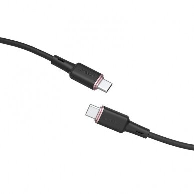 Kabelis Acefast USB Type C - USB Type C 1.2m, Juodas (C2-03) 1