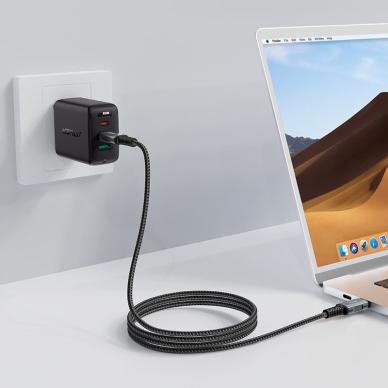 Kabelis Acefast USB Type C - USB Type C 2m, Juodas (C4-03) 3