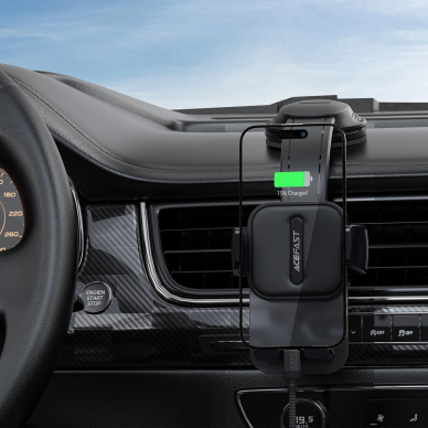 Acefast D26 automobilinis telefono laikiklis prietaisų skydeliui – juodas 5