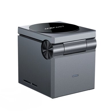 Acefast E18 3in1 indukcinis įkroviklis Rubiko kubo formos – juodas Acefast E18 3in1 indukcinis įkroviklis Rubiko kubo formos – juodas