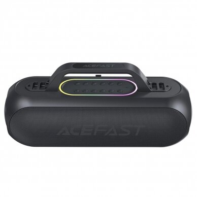 Acefast K1 belaidė karaoke kolonėlė su 2 mikrofonais – juoda 1