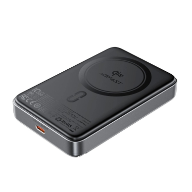 Acefast M11-10000 30W Qi2 magnetinis powerbank su MagSafe – juodas 1