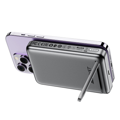 Acefast M6 PD 20W 10000mAh indukcinis powerbank + kabelis – juodas 1
